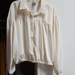 Worthington Cream Button-Down Shirt